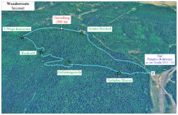 Unsere Wanderroute durch den Spessart