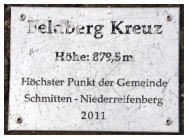 Amtliche H�he scharz auf wei�