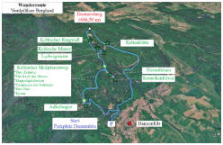 Wanderroute durch das Nordpf�lzer Bergland