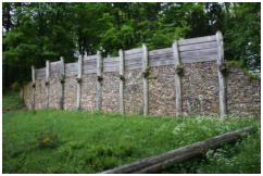 Rekonstruierte keltische Mauer