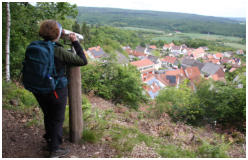 Am Aussichtspunkt Ottes Pl�tzchen mit Blick �ber Dannenfels