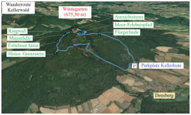 Unsere Wanderroute durch den Kellerwald
