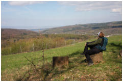 Kleine Rast mit Blick nach Kassel