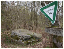 �ber den altgermanischen Opferstein rangt sich eine Sage