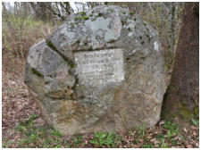 Gedenkstein f�r Turnvater Friedrich Ludwig Jahn